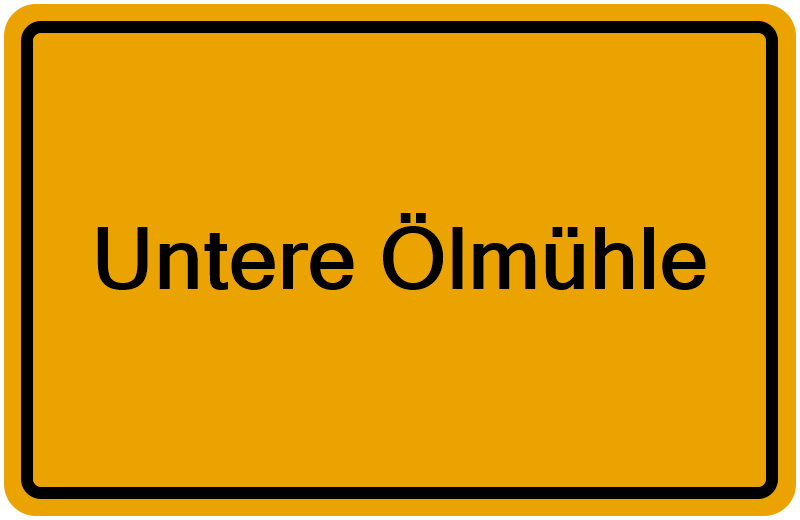 Handelsregisterauszug Untere Ölmühle